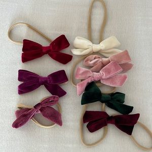 Velvet bows